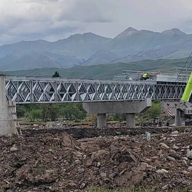 Fabricated Portable Steel Bridge Light Weight Modern Truss Bridge video