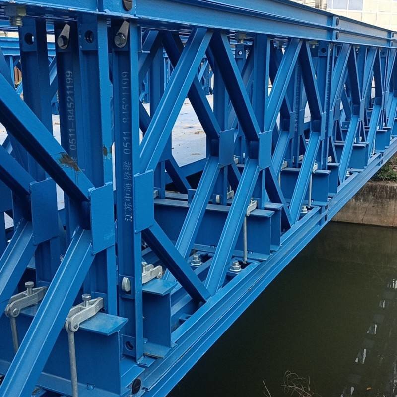 Galvanized Steel Structure Bridge Portable 3.2m-3.7m Q345 Grade video