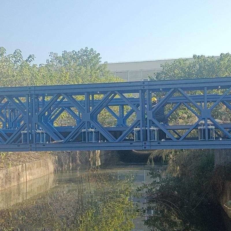 Steel Deck Timber Deck Structural Steel Bridge Q235 Single Lane 4.2m Video