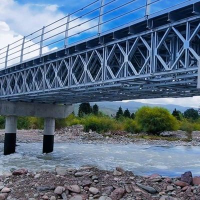 Welded Galvanized Supporting Platform Bridge / Portable Bridges For Sale 4.2m 7.35m