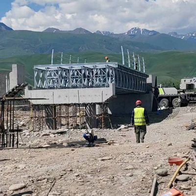 Fabricated Steel Bridge / China Steel Bridge For Sale Q355B