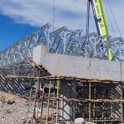 OEM Portable Steel Truss Bridge Galvanized Or Painted Surface Treatment Bailey Bridge Manufacturer