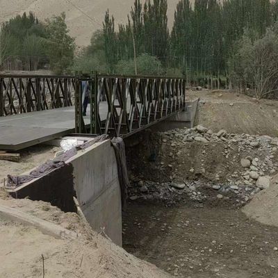 Traditional Prefabricated Steel Bridge Steel Cable Suspension Bridge