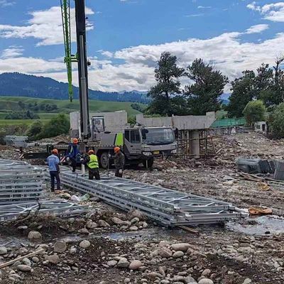 Temporary Portable Steel Frame Bridge 4.2M Width For Emergency