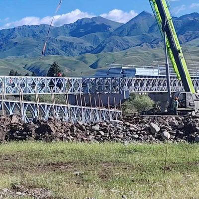 Galvanized Steel Frame Bridge With High Strength / Customized Steel Structure Bridge