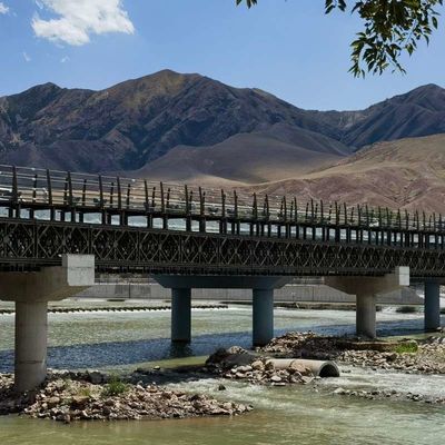 Permanent Steel Truss Bridge / Space Large Span Light Steel Truss Bridges