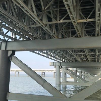 Zinc Plated Steel Bailey Bridge  Modular Design 7.35m 4.2m Width