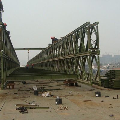 Stainless Steel Heavy Calbe Bailey Bridge / Galvanized Steel Bailey Bridges 4.2m Width
