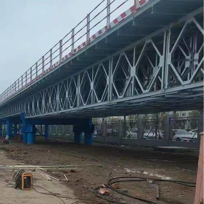ASTM BS DIN GB Durable prefabricated Steel Portable Bridge GB Q345B
