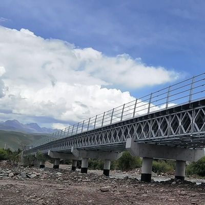 Emergency Bailey Portable Steel Bridge Q345B TSR Structure