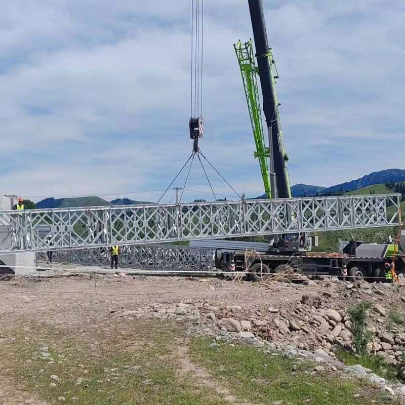 Hot Dipped Galvanized Prefabricated Truss Bridge Mill Steel Pipe Bridge