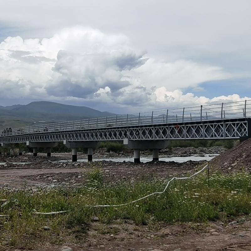 Galvanized Prefabricated Steel Truss Bridge Pontoon Bailey Bridge In India