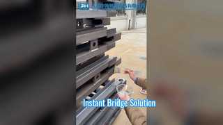 Portable Steel Bridge Quick Setup